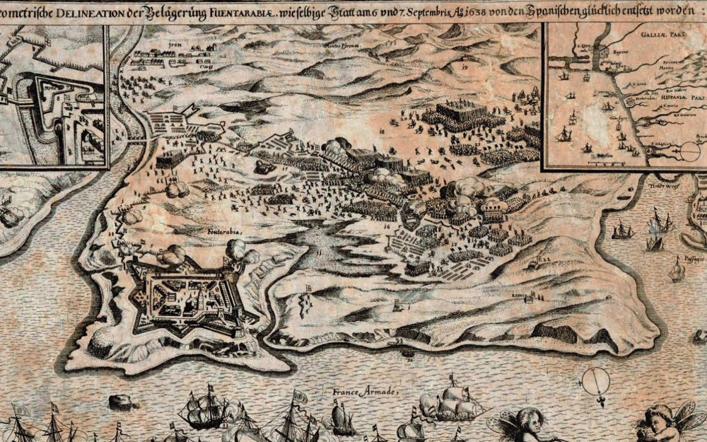 Hondarribia 1638. urtean.