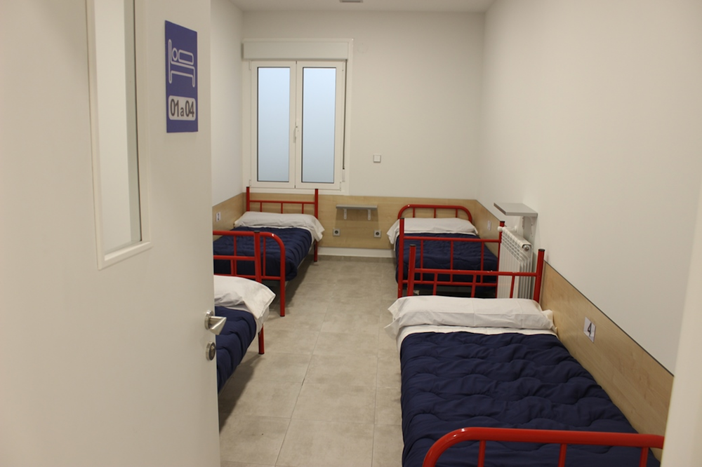 Una de las habitaciones del centro Zubia. Ayuntamiento de Irun